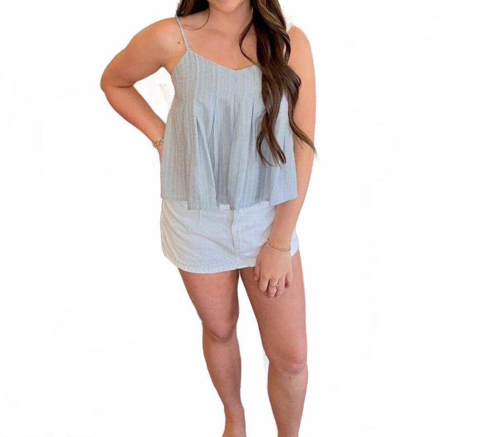 NEW THML women's willa top in blue